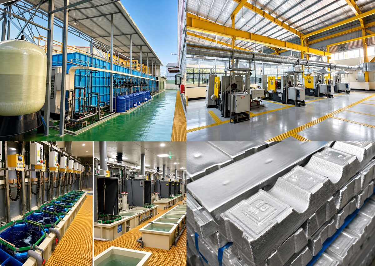 Automated production lines, electroplating facilities,zinc alloy at Jin Jinan factory
