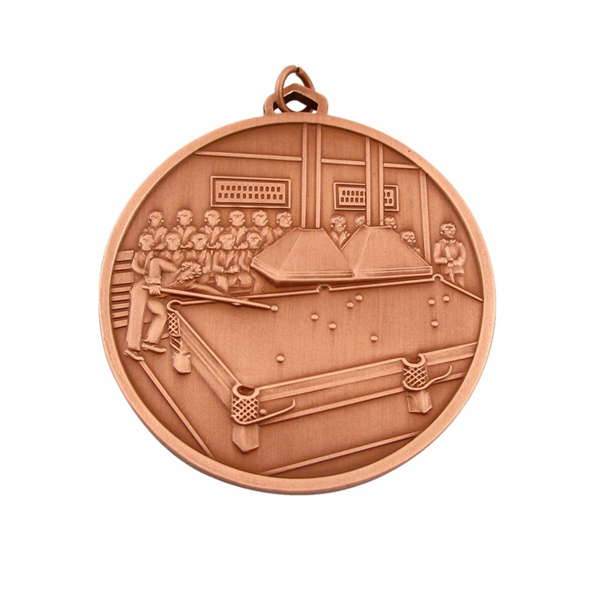 A 3D billiards medal made from zinc alloy