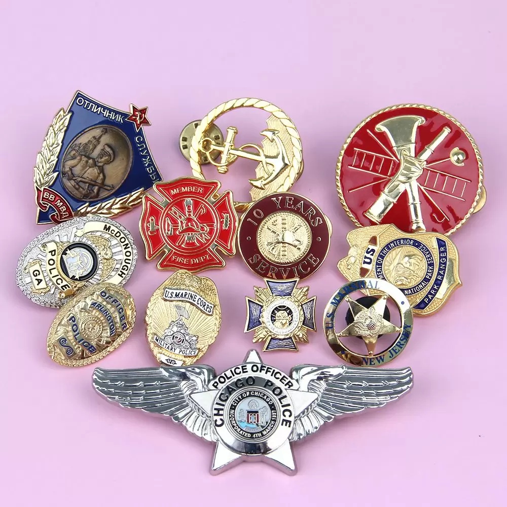 A collection of professionally crafted military and service badges