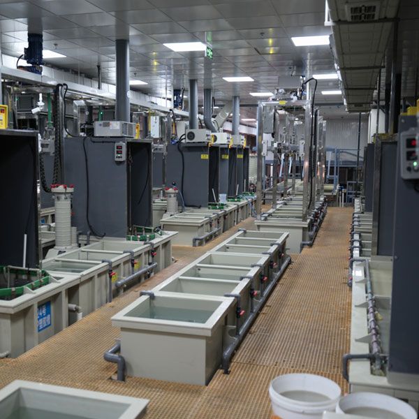 Vietnam metal pins factory electroplating equipment.