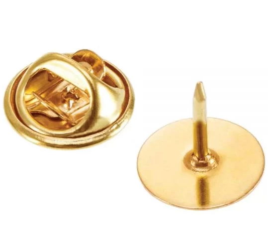 Gold butterfly clutch pin backs