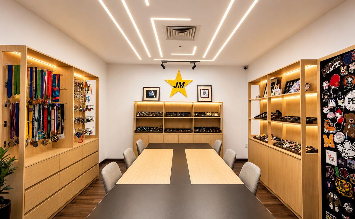 Modern showroom and meeting space at Jin Jumbo