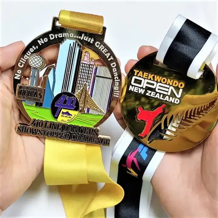 Custom medals for line dancing and Taekwondo events