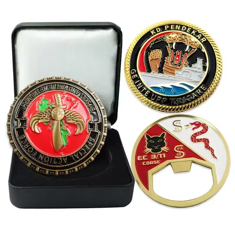Examples of custom military coins for special forces units