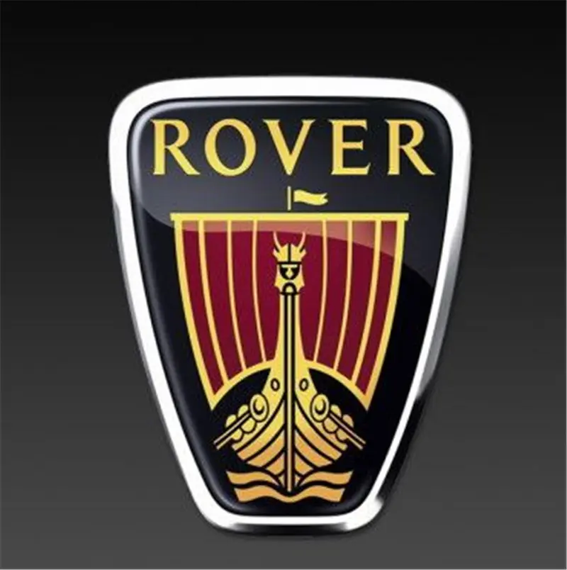 The Rover logo featuring a Viking longship